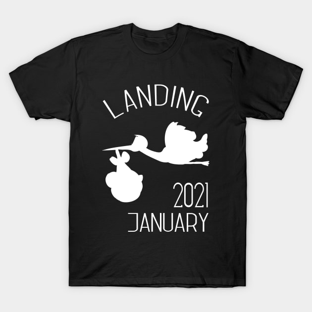 Birth January 2021 T-Shirt by Die Designwerkstatt